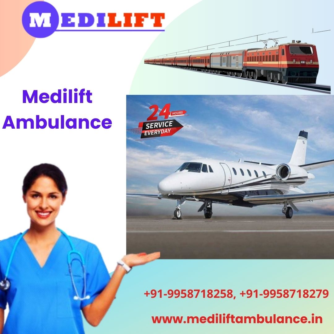 Air and Train Ambulance Services in Dibrugarh